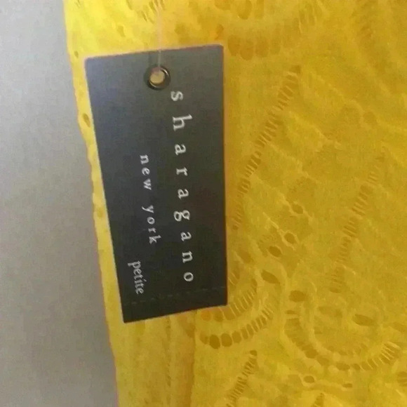 Sharagano Lace Fully Lined Ankle Length Dress w/Side Slits & Scalloped Hem-10P - Picture 6 of 9